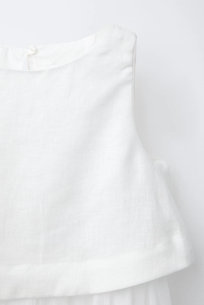 ROBE DOUBLE ÉPAISSEUR EN LIN