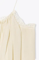 TOP SEMI-TRANSPARENT DENTELLE ZW COLLECTION