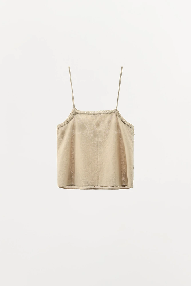 TOP STYLE LINGERIE BRODÉ FANTAISIE