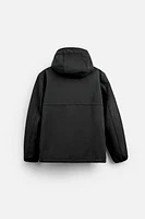 HOODED TECHNICAL JACKET