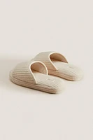 FLATFORM TERRYCLOTH SLIPPERS