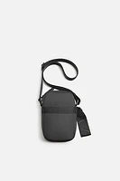 RUBBERIZED CROSSBODY BAG