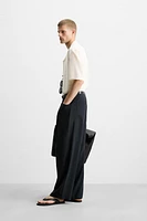 EMBROIDERED COTTON LINEN SHIRT