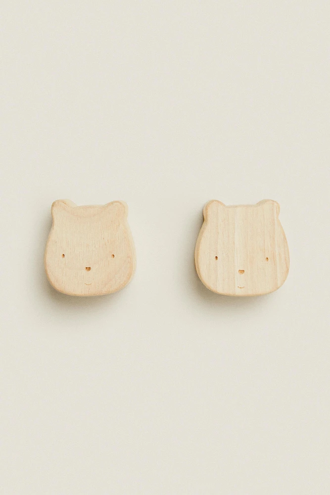 LOT BOUTONS DE PORTE ENFANTS OURSON (LOT DE 2)
