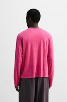 VISCOSE LINEN T-SHIRT
