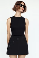 SPLIT SKIRT WITH BUTTONS