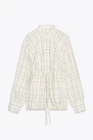 SURCHEMISE BLOUSON BOMBER À CARREAUX ZW COLLECTION