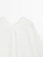 Flowing linen cape shirt - Studio