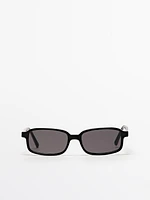 Small rectangular sunglasses