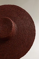 LONG BRIM RAFFIA BEACH HAT