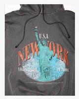 NEW YORK PRINTED HOODIE