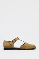 SUEDE ANKLE STRAP SHOES