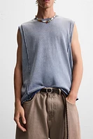 WASHED KNIT TANK TOP