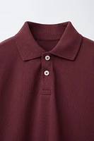 POLO BOXY FIT ÉTIQUETTE