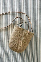 BRAIDED MINI STRAW BAG KNOTS WITH KNOTS