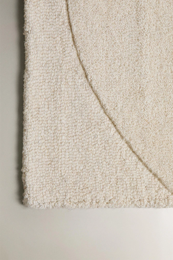TAPIS LAINE COTON DEMI-CERCLE