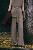 SOFT PIQUÉ MOCK NECK TOP