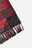 PLAID COMBINATION SCARF