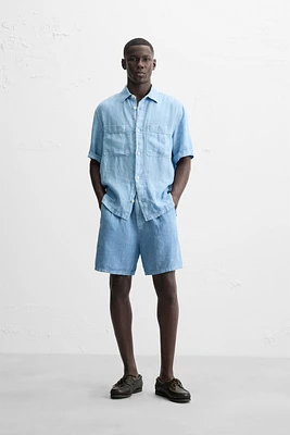 WASHED 100% LINEN SHIRT
