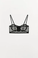 SOUTIEN-GORGE MESH ARMATURES DENTELLE