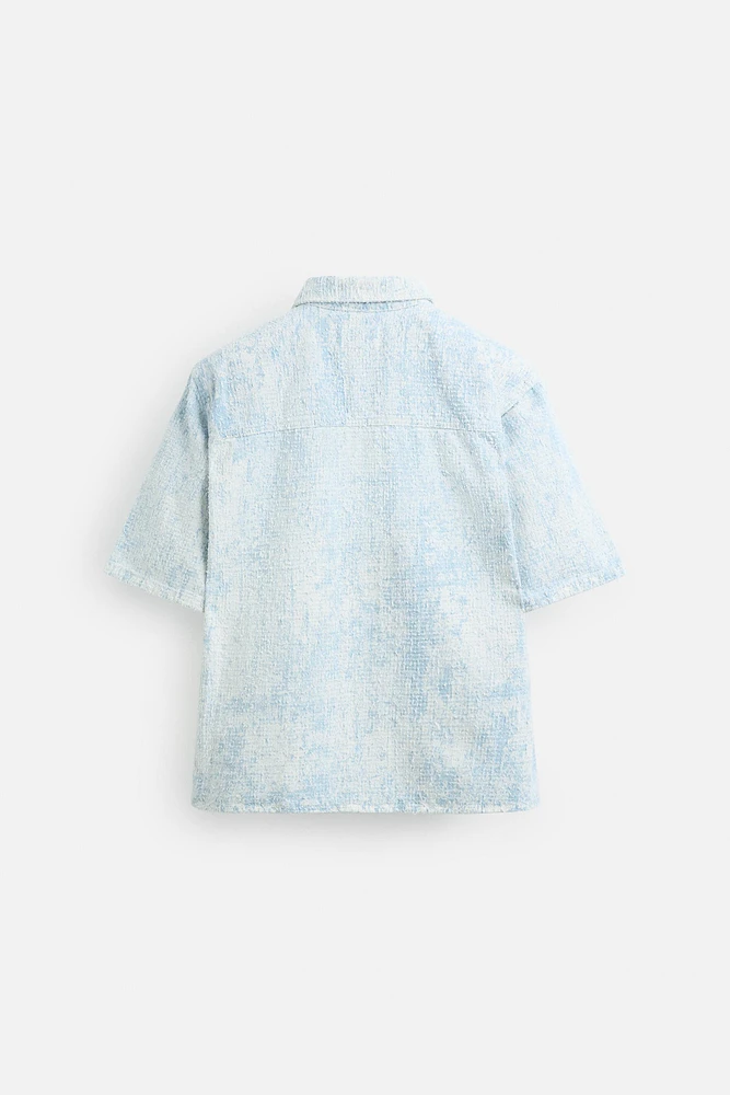 BRUSHED FINISH DENIM SHIRT