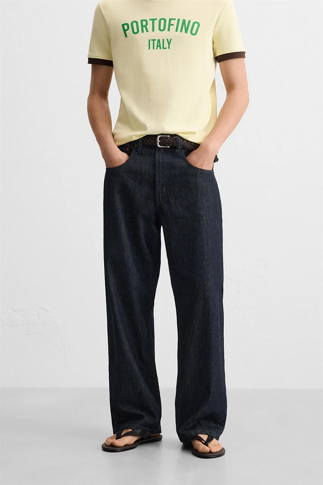LIGHTWEIGHT BAGGY FIT JEANS