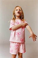 PRINTED T-SHIRT AND BERMUDA SET