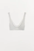 BRALETTE POINTELLE LACET SATINÉ