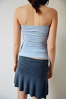 STRAPLESS RUCHED TOP