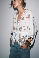 ZW COLLECTION EMBROIDERED BLOUSE