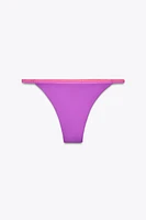 BAS DE BIKINI À MOTIF CONTRASTANT