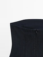 Top bustier denim