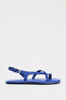LEATHER STRAP SANDALS