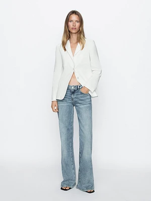 Jean flare taille basse vintage