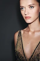 ZW COLLECTION EMBROIDERED TULLE DRESS