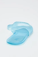 RUBBERIZED EFFECT SLINGBACK SHOES