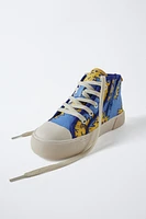 PRINTED HIGH-TOP SNEAKERS