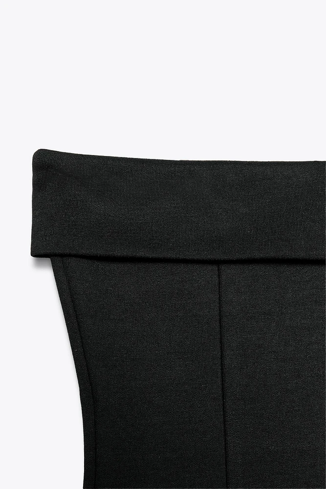 INTERLOCK STRAPLESS DRESS