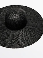 Raffia floppy hat