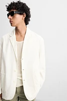 RELAXED FIT COTTON BLAZER