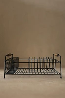 IRON AND ACACIA WOOD DISH RACK