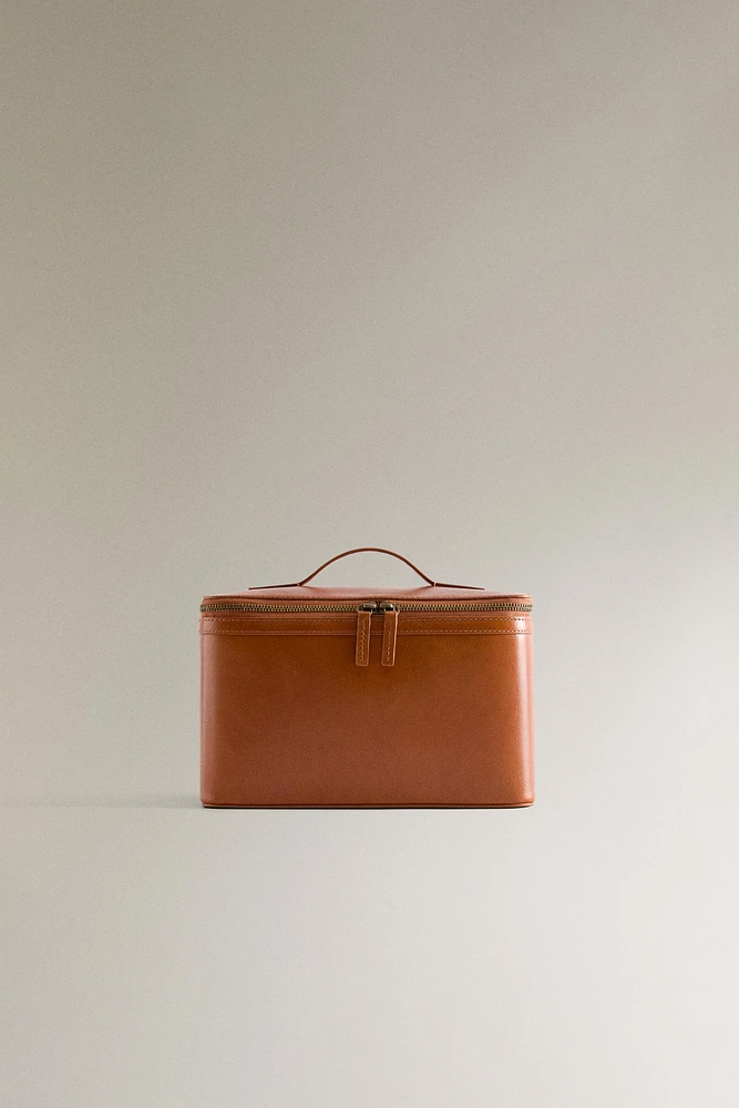TROUSSE DE TOILETTE CUIR GRAND FORMAT