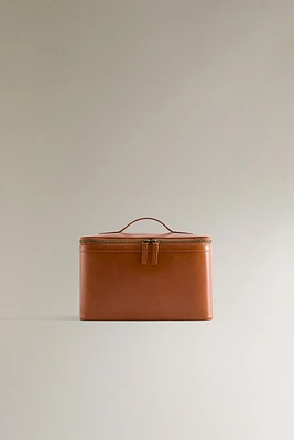 TROUSSE DE TOILETTE CUIR GRAND FORMAT