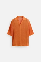 OPENWORK KNIT POLO SHIRT