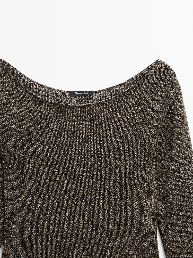 Pull en maille ajourée