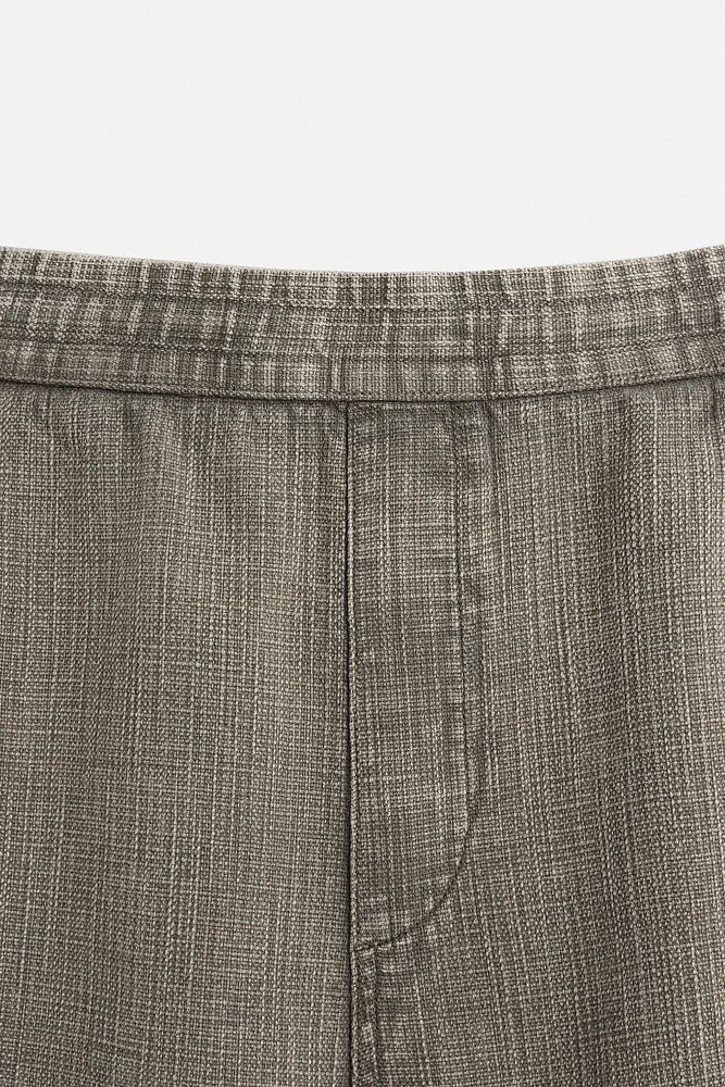 WASHED TEXTURED SHORTS