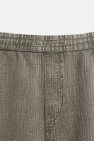 WASHED TEXTURED SHORTS