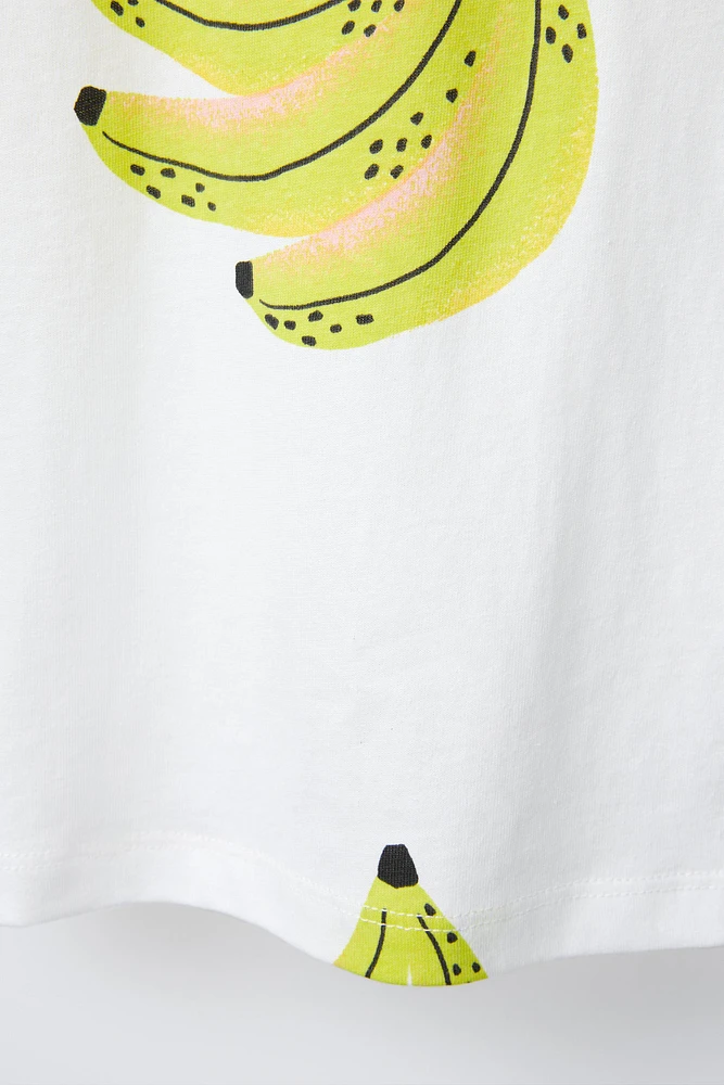 T-SHIRT IMPRIMÉ BANANES