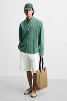 SAC SHOPPER EN TISSU ET CUIR