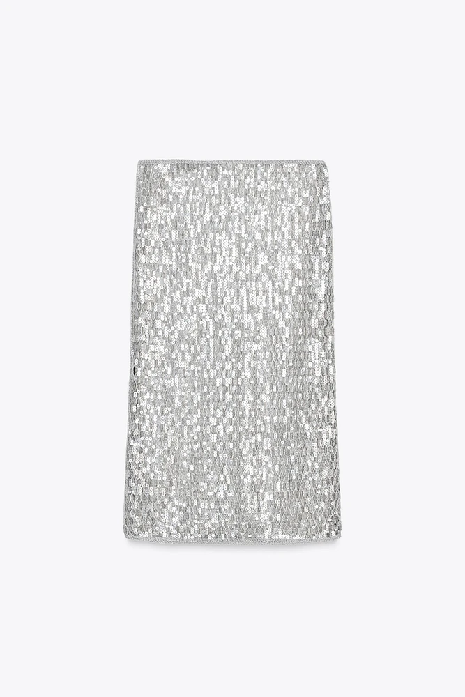 JUPE MIDI SEQUINS ZW COLLECTION